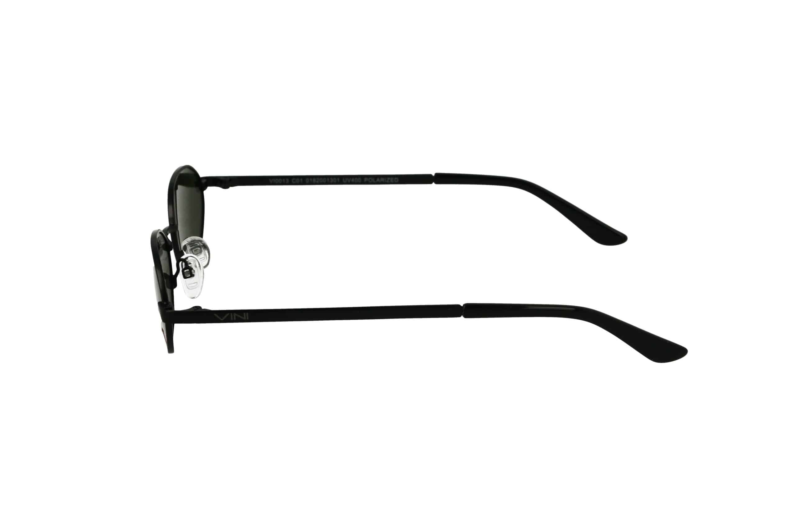 משקפי שמש - מתכת עגולים (1301) עם מסגרת דקה, מוצגים מהצד על רקע לבן – עכשיו במבצע.