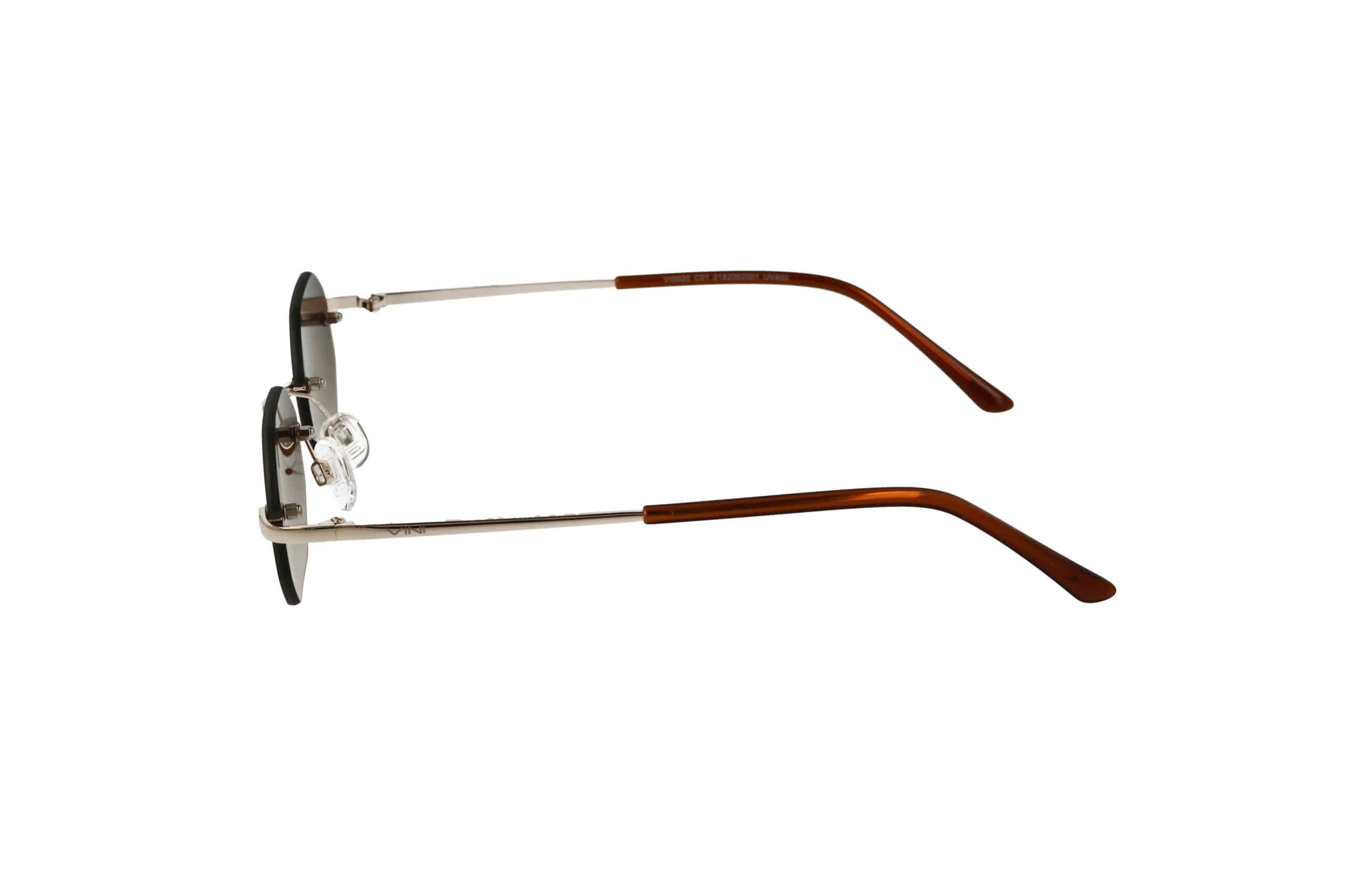 מבט צדדי של משקפי שמש - מתכת מתומנים (2001), אופטיקה הלפרין מציעים אותם בזול.